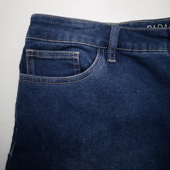 Parasuco Ladies Size 14 Medium Wash Straight Legs Denim Shorts - Picture 7 of 13